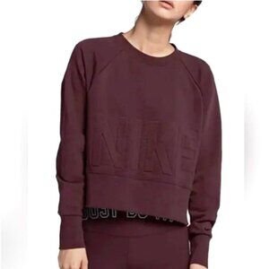 Nike dri-fit embossed logo slightly cropped sweatshirt size Small Oversized